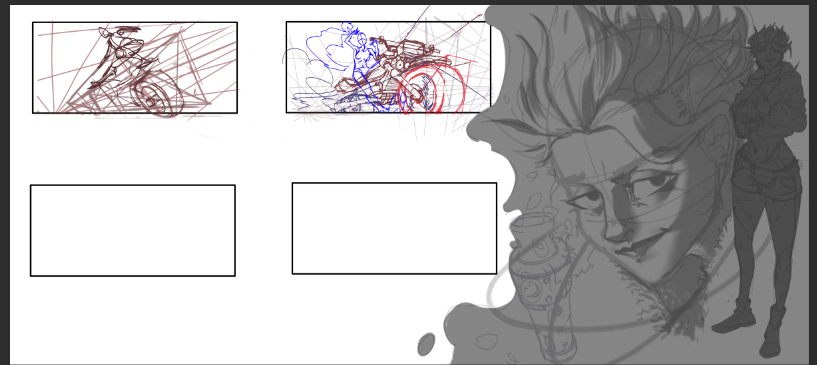 Caponeartm's tweet photo. Thumbnails Process. Character Design #ocart #characterart  #illustrations #DigitalArtist #conceptart https://t.co/mvuN6oVu9y