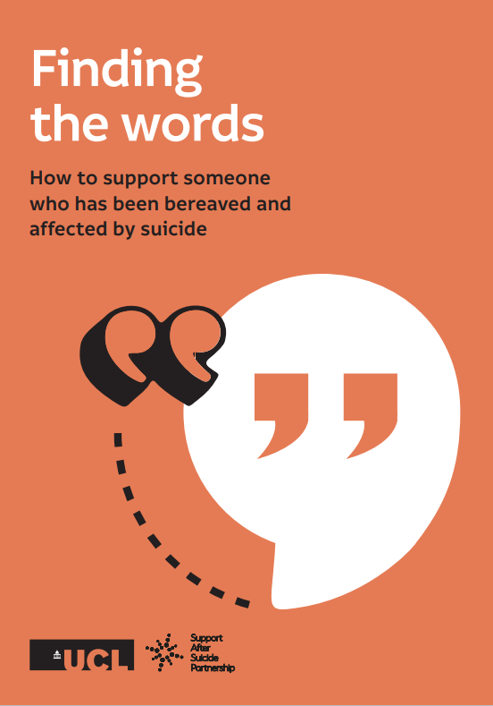 Finding the Words by @AfterSuicideUK is a really useful guide to supporting someone bereaved by suicide, co-authored by NSPA Lived Experience Influencer @MaxineFrances. Find it here: bit.ly/FTWNSPA