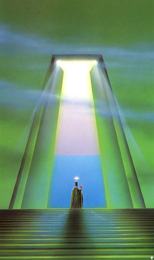 xe0_xeo's tweet image. Sci-fi landscapes by English painter Tim White