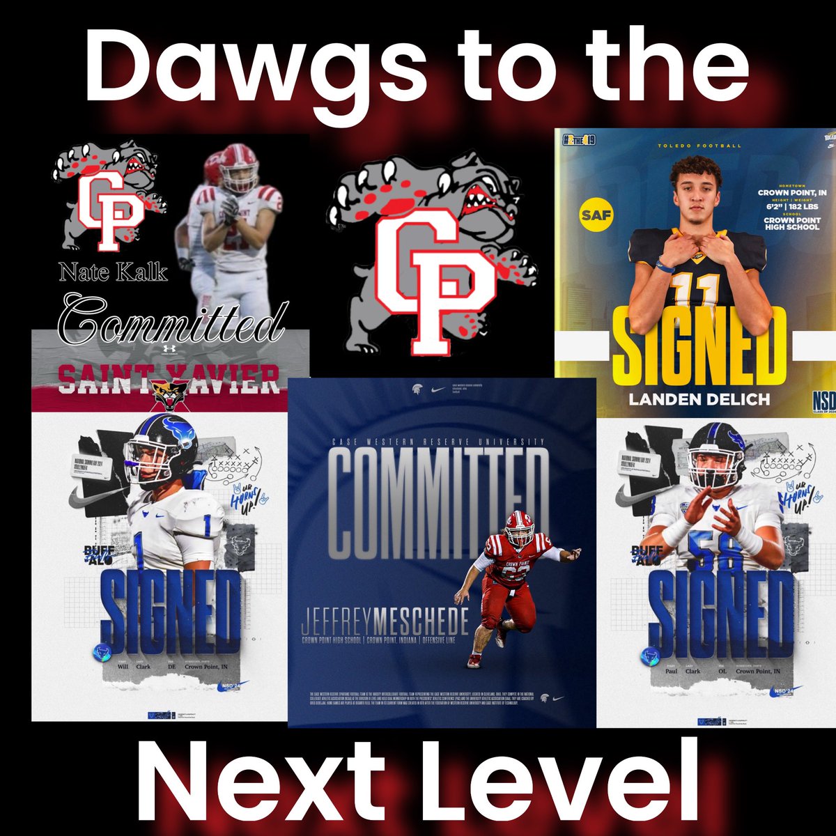 We take tremendous Pride in promoting our players and going to great lengths to assist them in finding a place to play after their careers at CP. Congrats to these 5 Seniors on their College Commitments. We look forward to watching all of you excel at the College level. N. O. W.