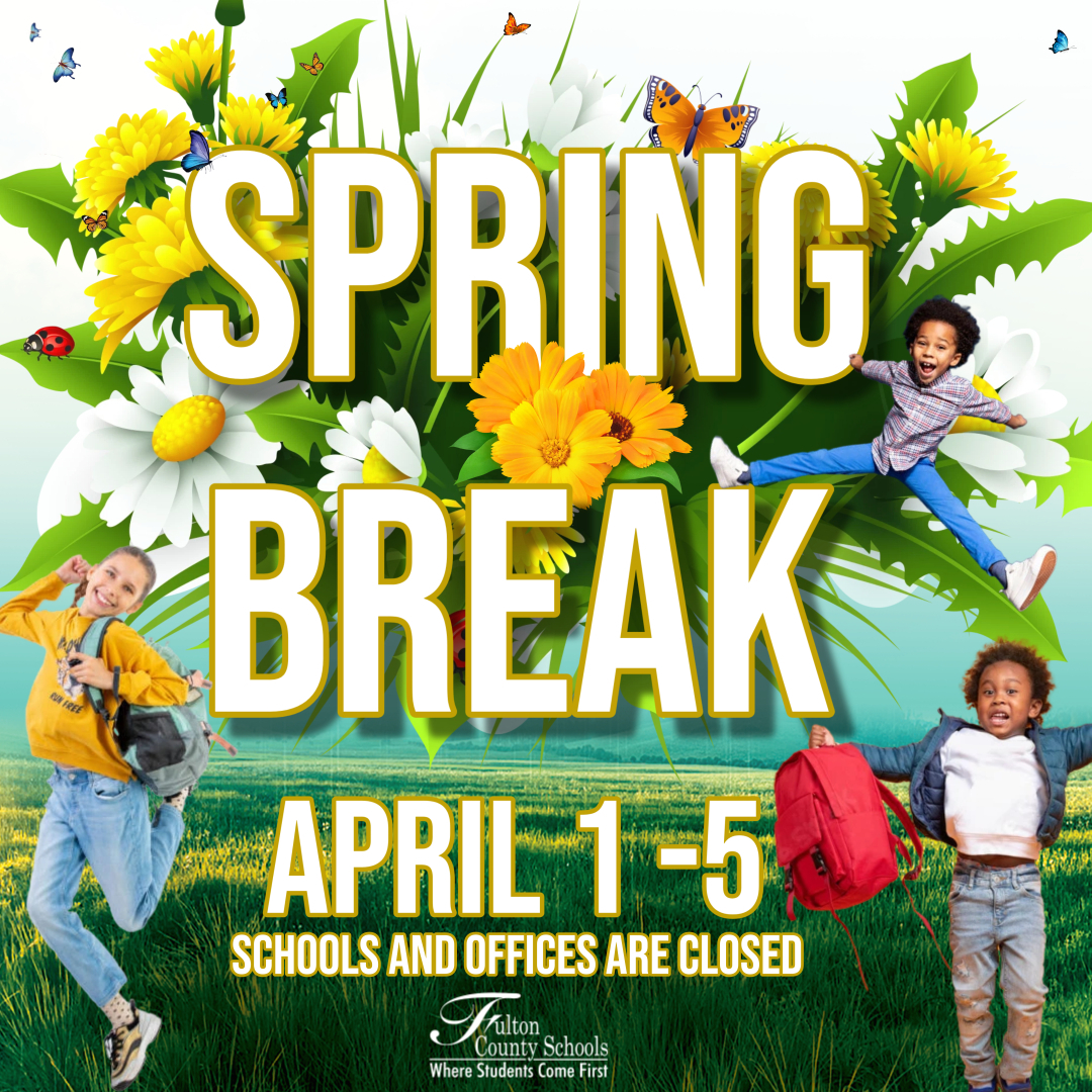 Spring Break is here! Take the opportunity to care for your mental, emotional & physical well-being. Let us return from Spring break ready to tackle the next phase of the academic year. We look forward to seeing students, faculty & staff Monday, April 8th! #FCSbettertogether