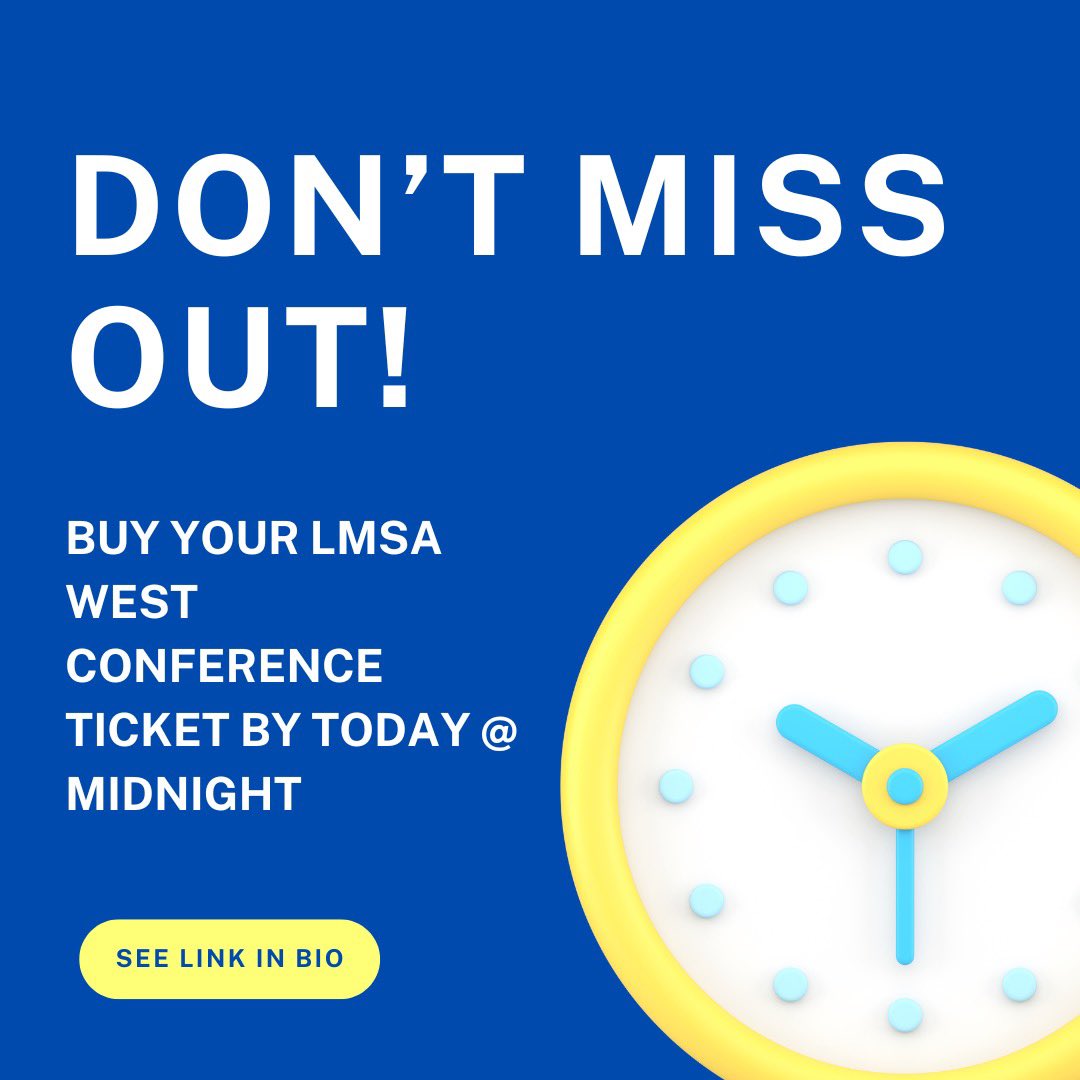 ⏰ Attention pre-medical and medical students - Don't miss out on your final chance to grab tickets for the 2024 LMSA West Regional Conference hosted at UCLA! Link to purchase: ucla.evenue.net/cgi-bin/ncomme…