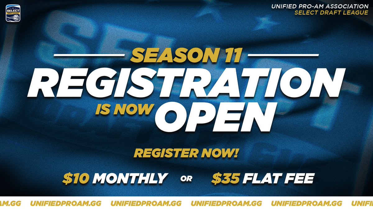 💍 Season 11 Starts Now! 💍 

$10 UPA Membership - bit.ly/3u1HH56

$35 1-Time Fee - bit.ly/4cCfgwn

💰 Mid-Season Tournament/Prizes
📈 Climb The Draft Board
🥇 Season Content + Spotlight

👾 discord.gg/SelectDraft