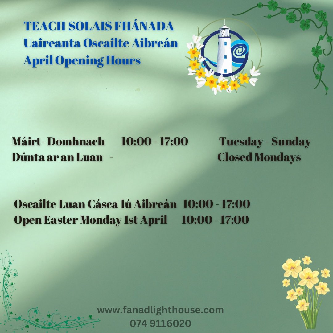 Happy Easter Everyone 🐣🌟 April Opening Hours