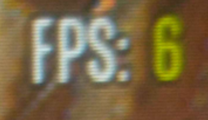 KayleaDumbass's tweet photo. Found out what my framerate was while ACTUALLY playing the game. Turns out 17 frames was HIGHBALLING the number by a considerable amount. This is straight up UNPLAYABLE. https://t.co/rjahDAAFvp