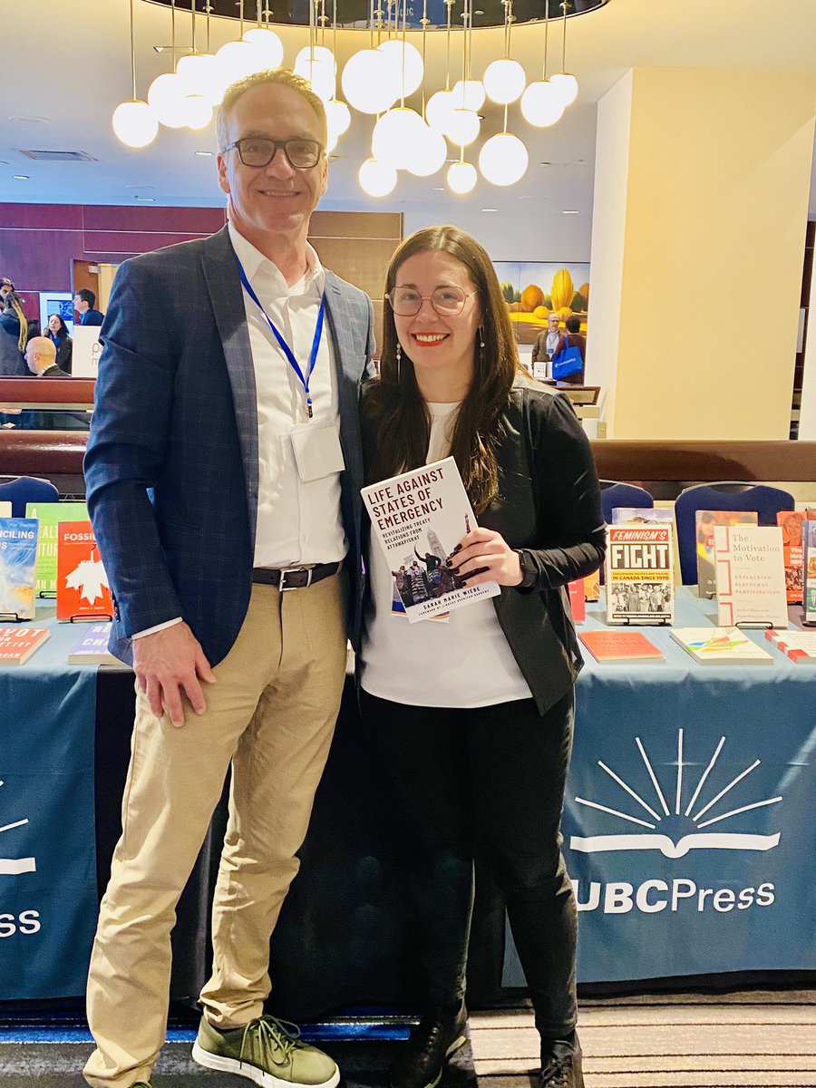 Feeling bright with the @UBCPress crew at @theWPSA conference! 📚#wpsa2024