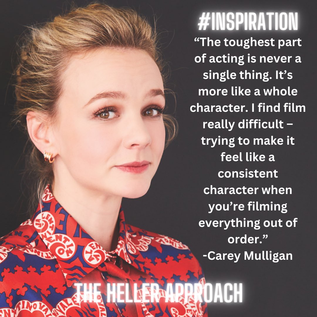 What is the most difficult thing for you in acting? 

#thehellerapproach #bradheller #acting #actingclass #scenestudy #actingquotes #careymulligan