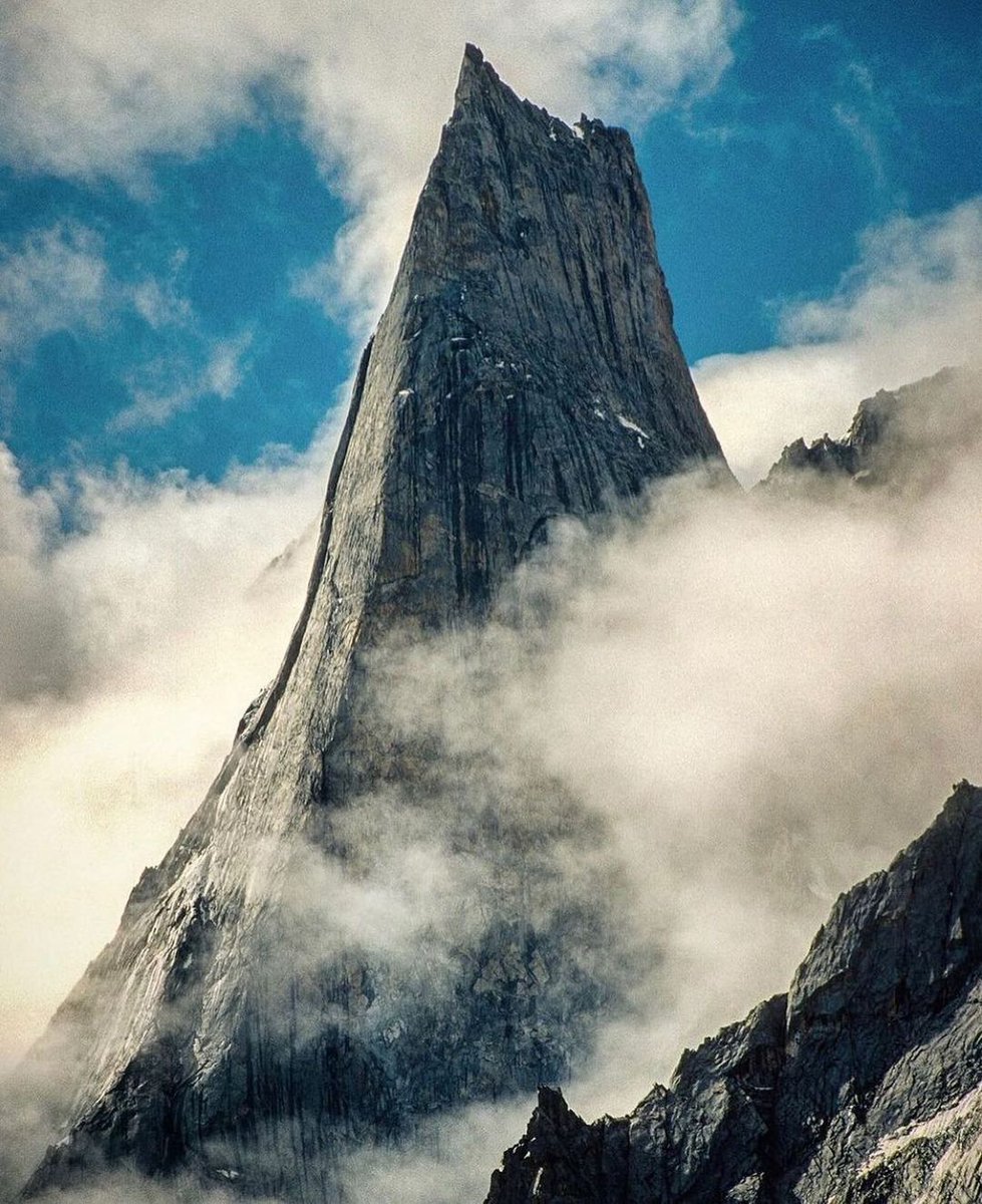 Fathi Tower. An imposing granite sentry standing guard over the Charakusa Valley, Pakistan, snapped with a newly-bought camera during my 1999 expedition with @brady_robinson that would mark a turning point in my life.