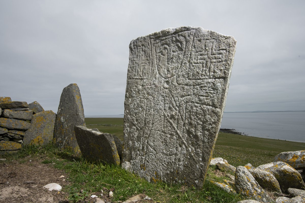 CALENDAR MONUMENTS – March 2024 Inishkea North, Co. Mayo #MonumentalIreland A large stone slab with one of the oldest depictions of the Crucifixion of Christ known in Ireland, probably dating to the end of the 7th century. #Heritagewellbeing #HeritageIreland2030 #InishkeaNorth