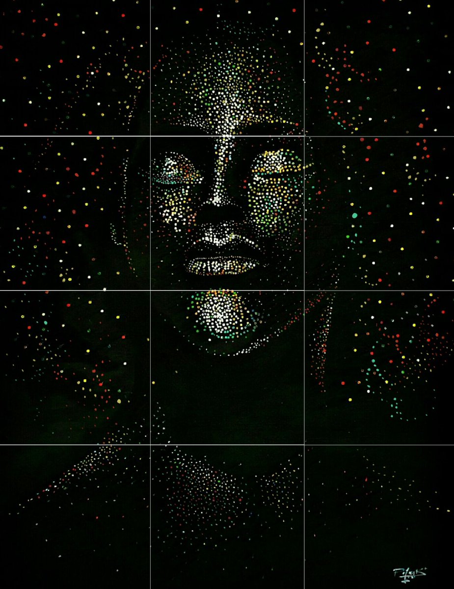 🌑🌠 #THESTAR 🖼🎨🛡 #ArtProcess #peterkamale🎨