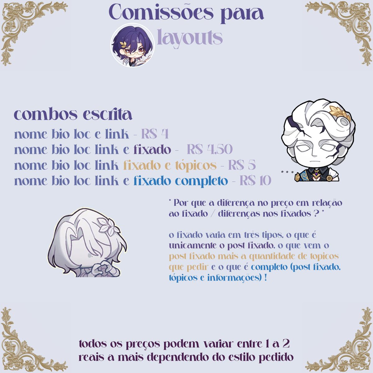 txicsuiid's tweet image. #𝐒abs  -  Oiii, eu resolvi começar a fazer algumas comissões para contas de rp por tédio..... ^^ eu vou ficar bastante feliz se vocês pudessem me ajudar a divulgar um tequinho!! 💞

alguns trabalhos meus caso fiquem interessados! :]
drive.google.com/drive/folders/…