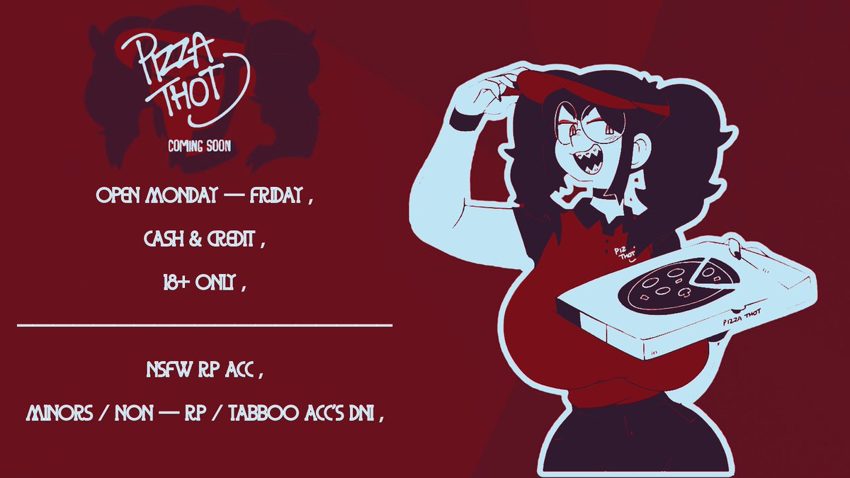 ♥Aca en Pizza's Thot seras atendido de mil formas distintas y bastante "calido" asi que ven cuando gustes estamos abiertos (casi) las 24/7, noche, dia, todo esta bien, la eleccion es tuya, tu chica tambien asi que disfruta y pide a quien quieras incluso hay personal masculino~♥