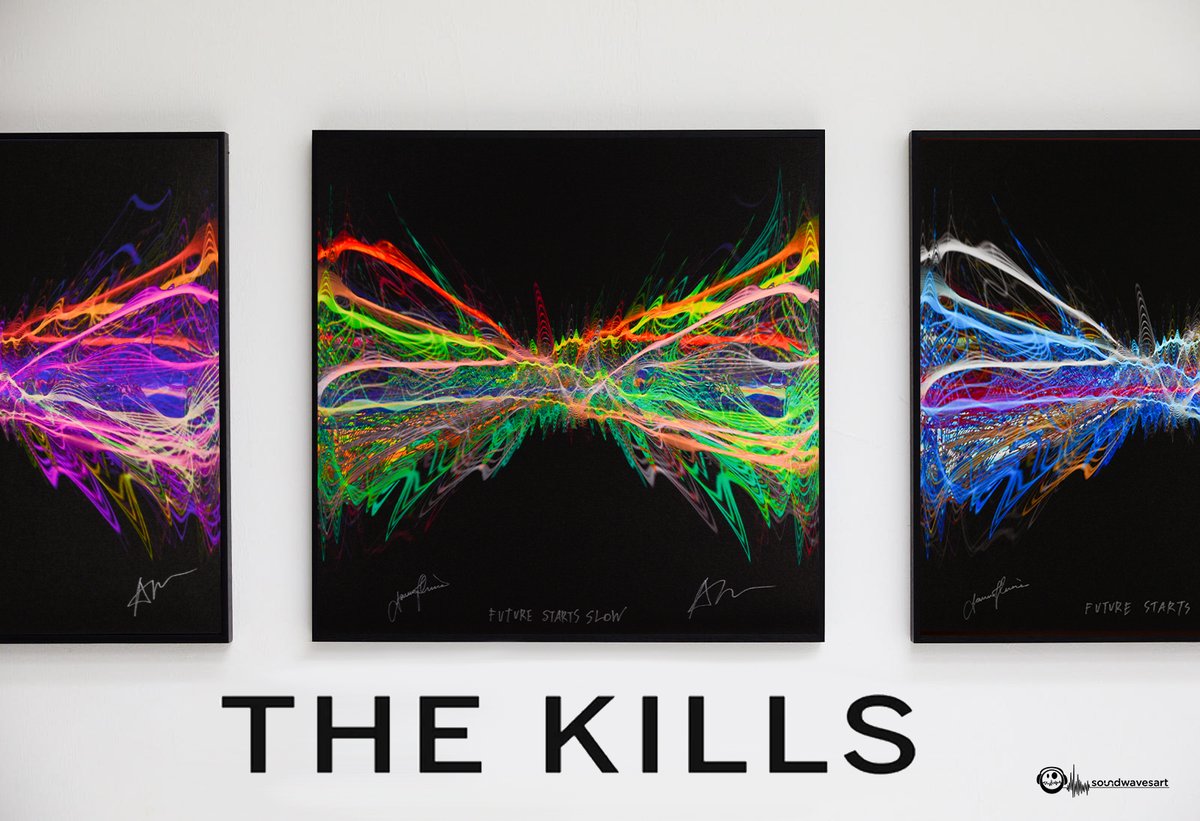 The Kills (@thekills) on Twitter photo To support <a href="/SweetRelief/">Sweet Relief Musicians Fund</a>, we teamed up with artist Tim Wakefield and friends <a href="/Soundwaves_Art/">Soundwaves Art</a> to autograph a few artworks made from the sound waves of “Future Starts Slow.” Profits support music professionals with medical bills & free therapy services!
soundwavesartfoundation.com/collections/th… To support <a href="/SweetRelief/">Sweet Relief Musicians Fund</a>, we teamed up with artist Tim Wakefield and friends <a href="/Soundwaves_Art/">Soundwaves Art</a> to autograph a few artworks made from the sound waves of “Future Starts Slow.” Profits support music professionals with medical bills & free therapy services!
soundwavesartfoundation.com/collections/th…