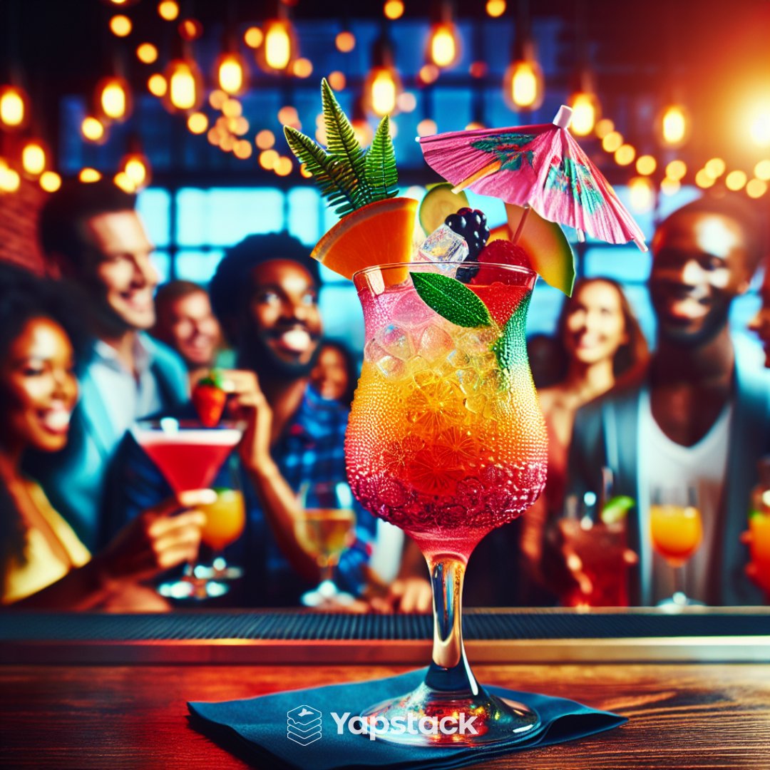 yapstack's tweet photo. 🍹🌟 Join us for Happy Hour and sip on our refreshing cocktails at special prices! It's the perfect way to unwind after a long day. Cheers to good times and great deals! 🥂 #HappyHour #DrinkSpecials #Cocktails https://t.co/n7SrBoGOWa