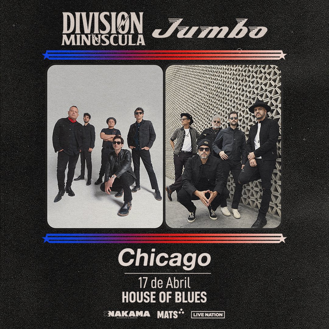 DEAL ALERT 🚨 Don’t miss @DivisionOficial & @Jumbo_Mx US Tour 2024 on April 17! For limited time, buy one ticket and get the second ticket half off! Get yours today: livemu.sc/3IYwyX5