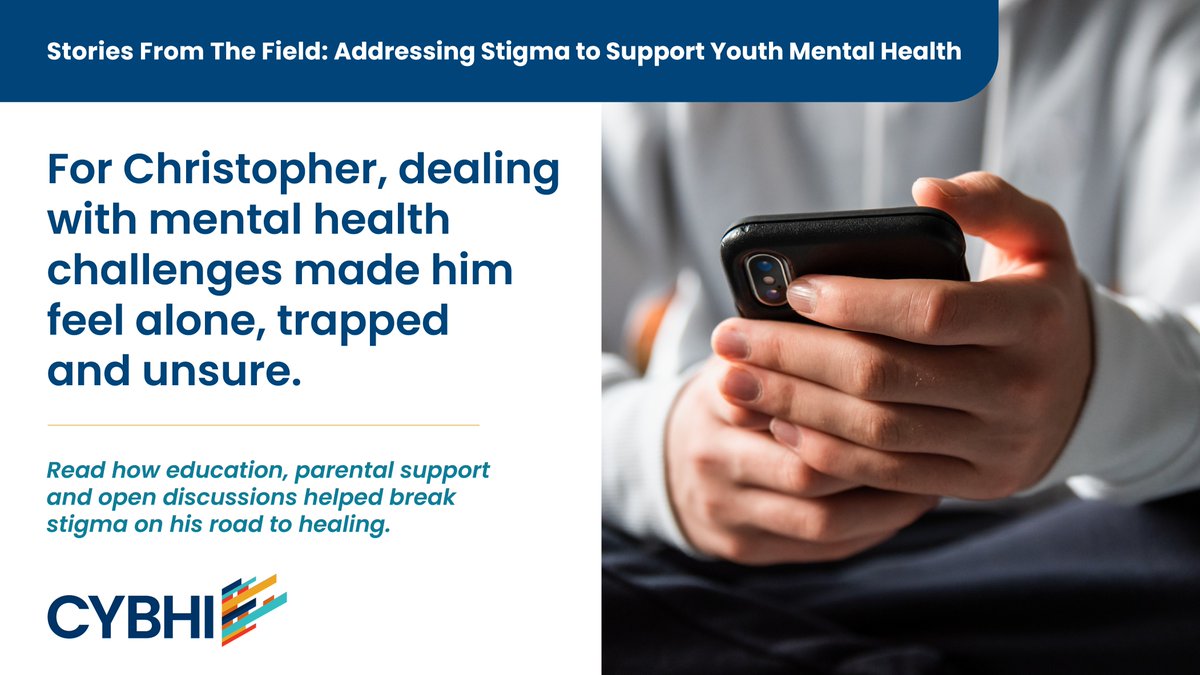 How can we fight the stigma around mental health? 🤔 The answer may surprise you. Read about Christopher's experience with mental health challenges & his journey to healing in this #CYBHI Stories From The Field: cybhi.chhs.ca.gov/addressing-sti…