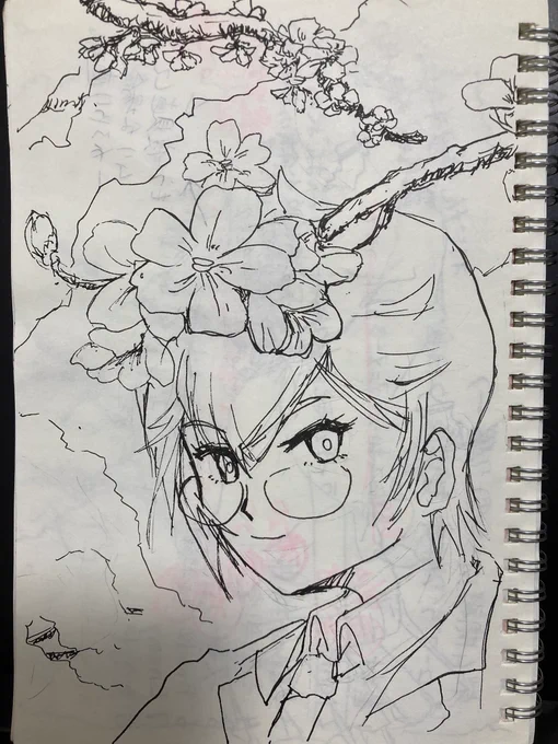 ぐんもー今日もおはようイラスト桜の開花が続いてますね関西もそろそろ開花しそうなので楽しみにしてます#絵描きさんと繋がりたい #イラスト 