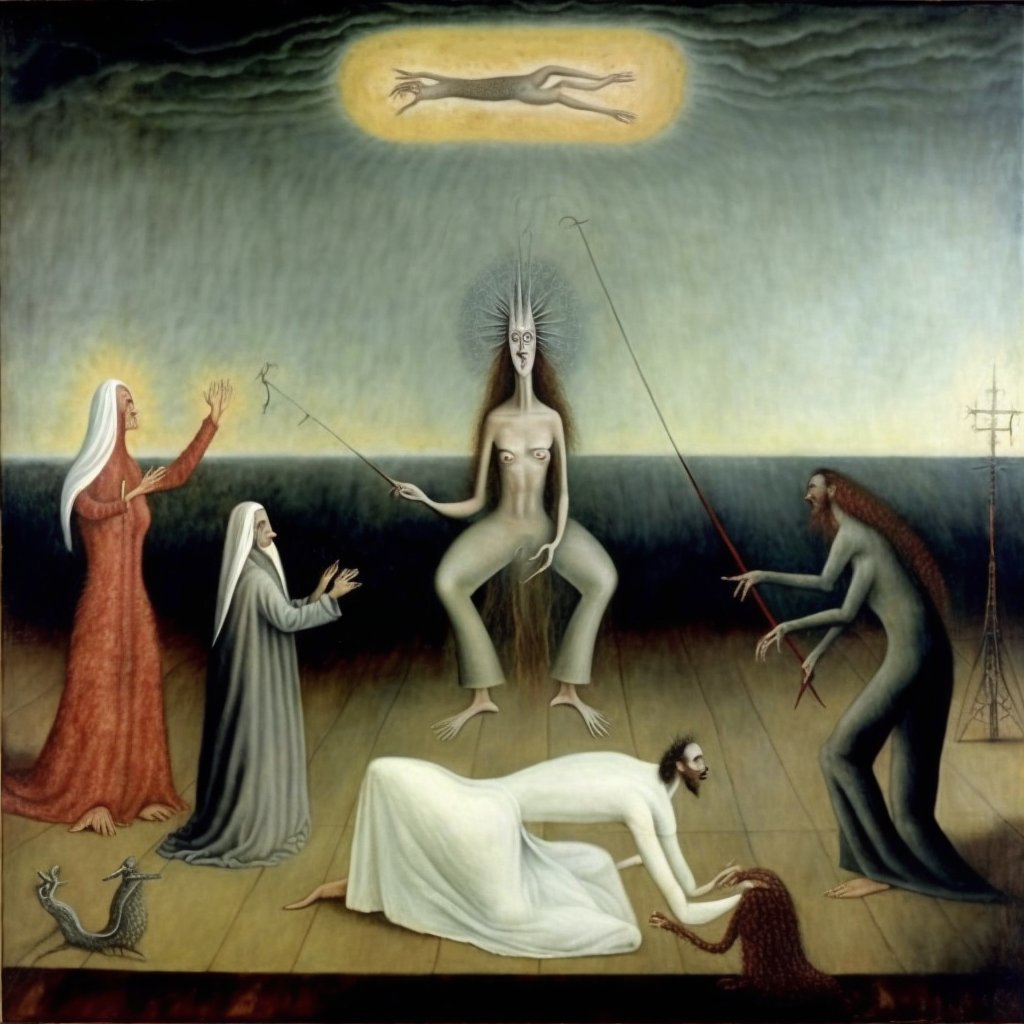 good night from my surrealism series. the whipping of christ