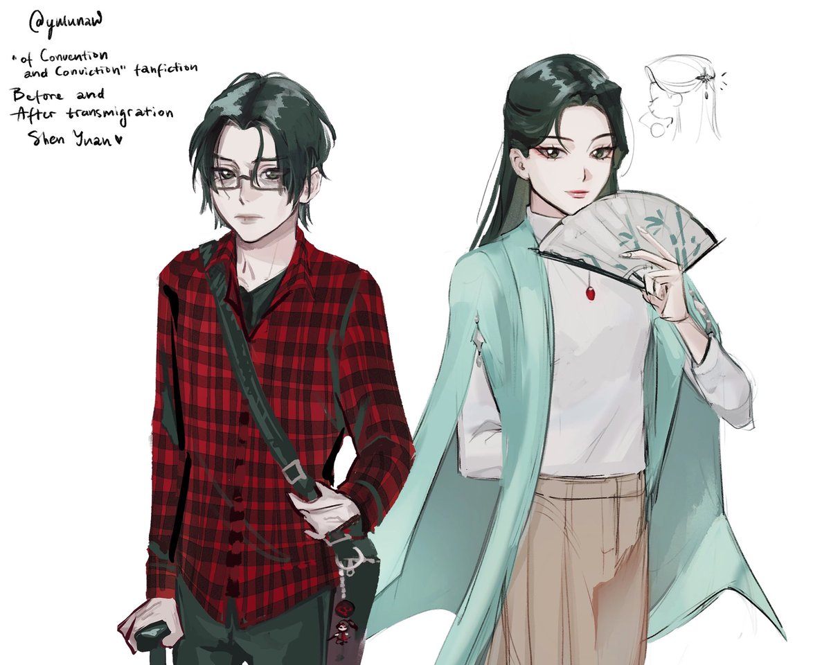 #svsss #shenyuan #shenqingqiu 
A revised illustration of SY from my fic. Please, be nice to him (and me)