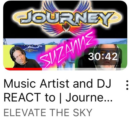 Hey family, friends, and music lovers! Today at 3PM PST/5PM CST/6PM EST on my YouTube Channel, I’ll be uploading a New Reaction Video. Me and my good friend Joseph Michalochick of iLivedthe80s and @SnapDecisions53 will be reacting to a Journey song. We had a blast!