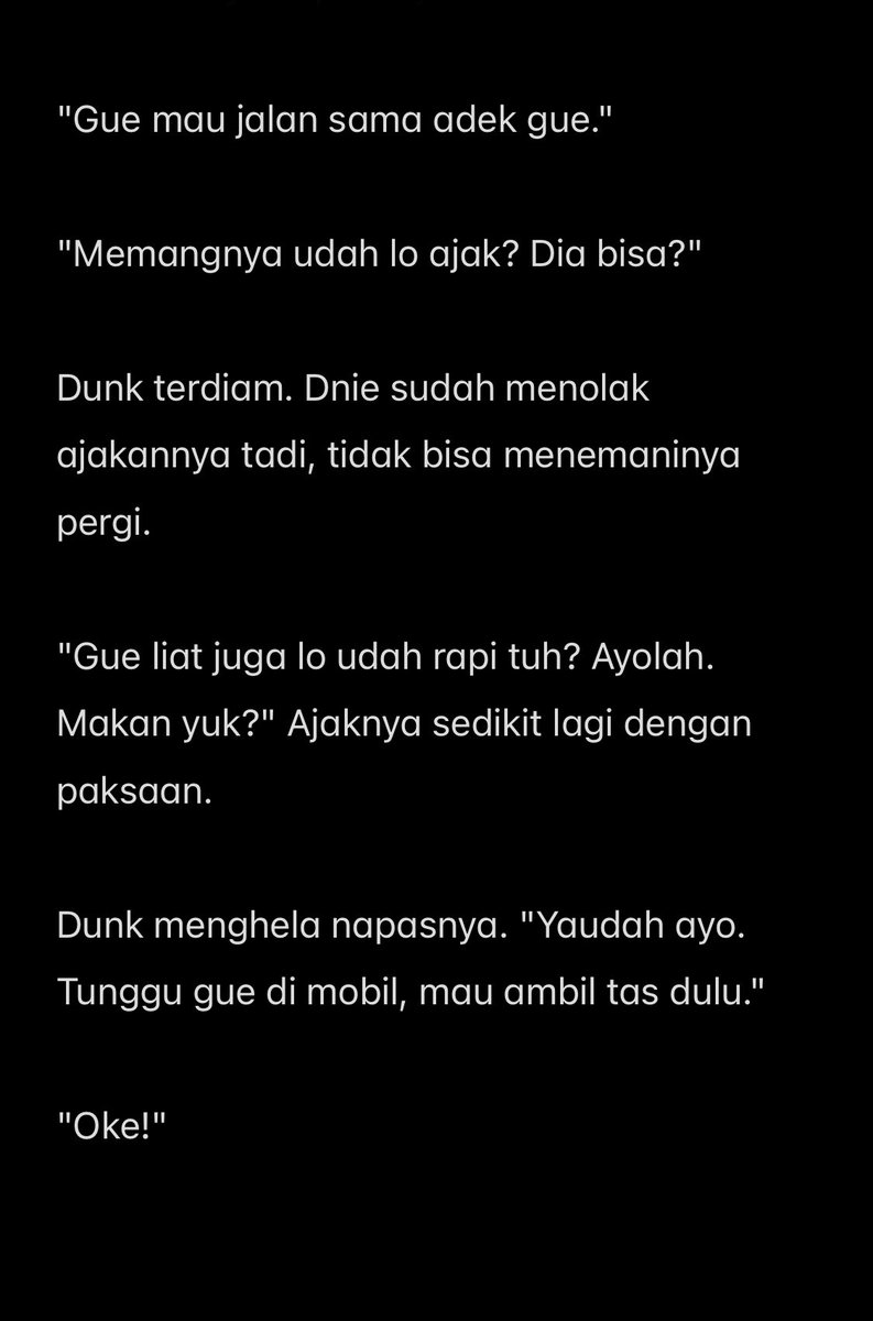 ggeinca's tweet photo. #DewDunk some tweets au part of:
Si Wibu x Si Sensi universe
lanjut dari bantuan dnie sedetik yang lalu berakhir menjadi jalan jalan (kalo menurut dew sih ini date) https://t.co/VkME3s2YoC
