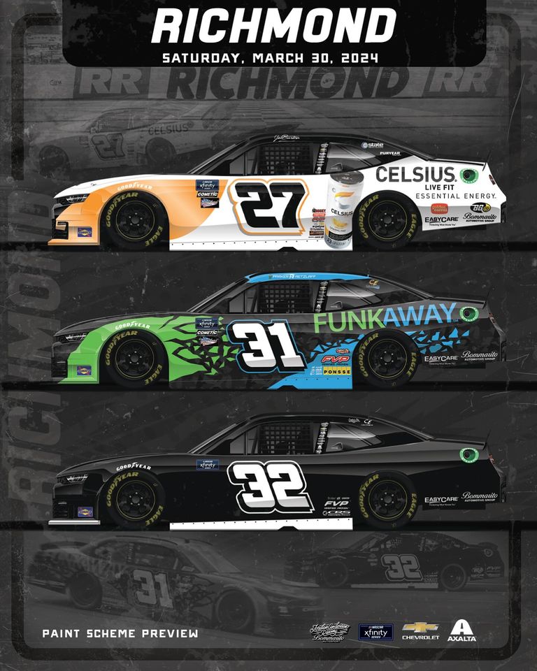 New look for the #27 this weekend at Richmond! Catch all the action this Saturday on FS1 🏁