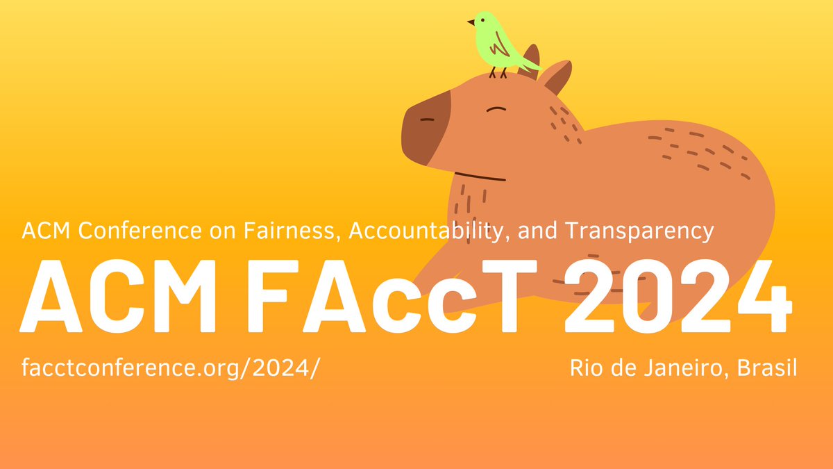 🪅NOW LIVE!🪅 Registration for FAccT 2024 in Rio de Janeiro, Brazil is online! Early Bird rates til April 29! 🐣🌷 🚀cvent.me/xBrvwq Thank you to our registration chairs @YuexingHao and Sonia Teixeira