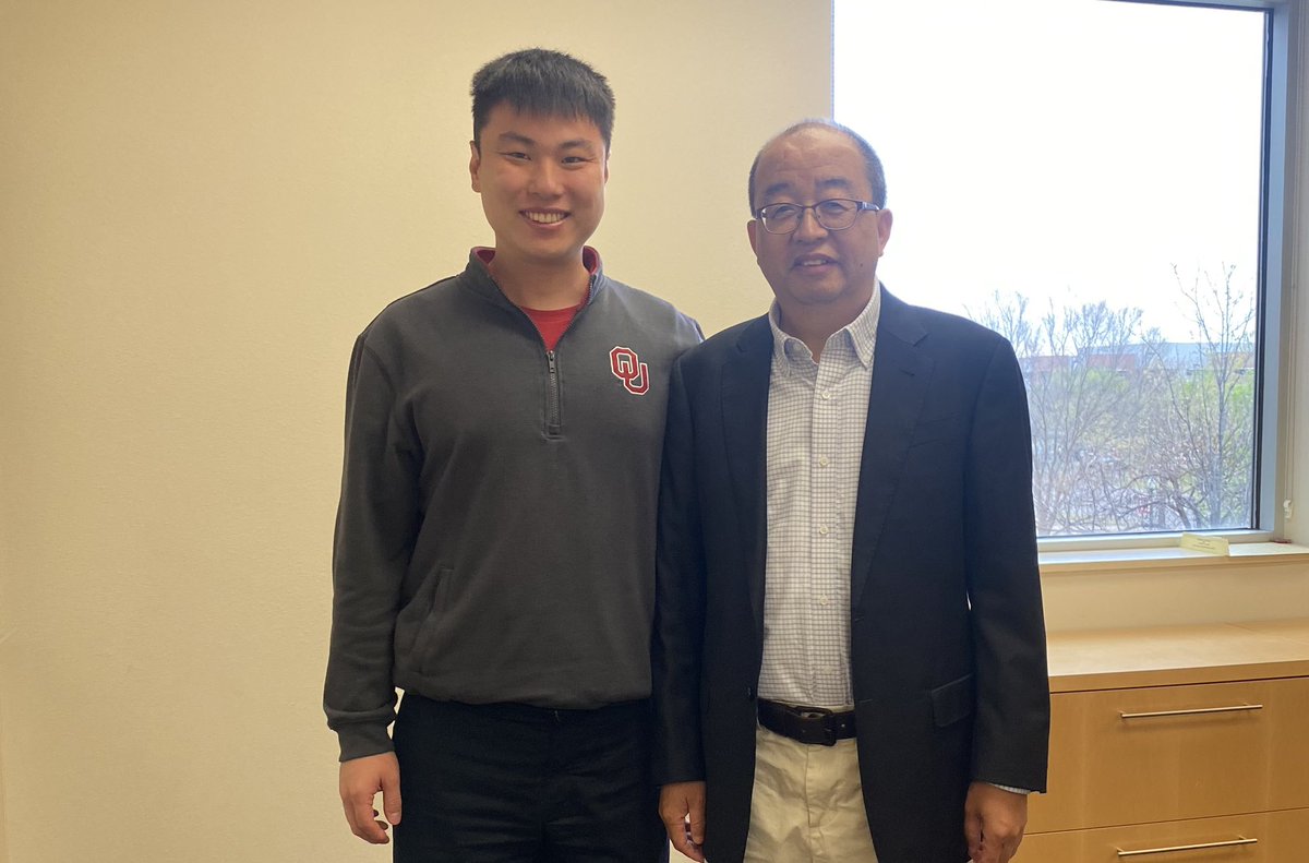 It was great discussions with Joe this morning and last evening at the dinner. Welcome to @OUChemBiochem and hope you enjoy your time here! @GroupZhou @TAMUChemistry