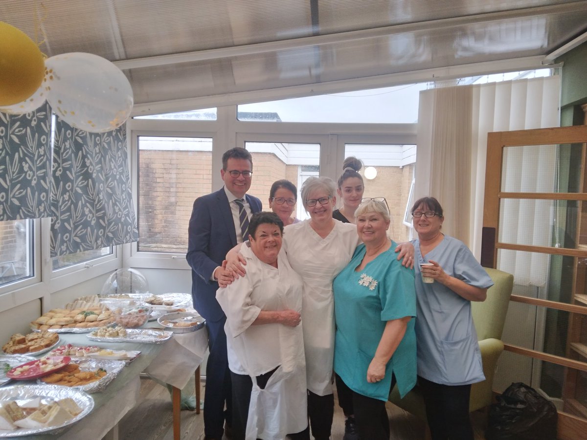 🎗️Today was the Golden Jubilee of the tremendous Ty Cwm Ogwr care home! 🎂 50 years of loving care to older people from the valley & beyond. 💛 🙏 The wonderful team of carers, cooks & cleaners that go that extra mile, day in day out. 👏👏👏