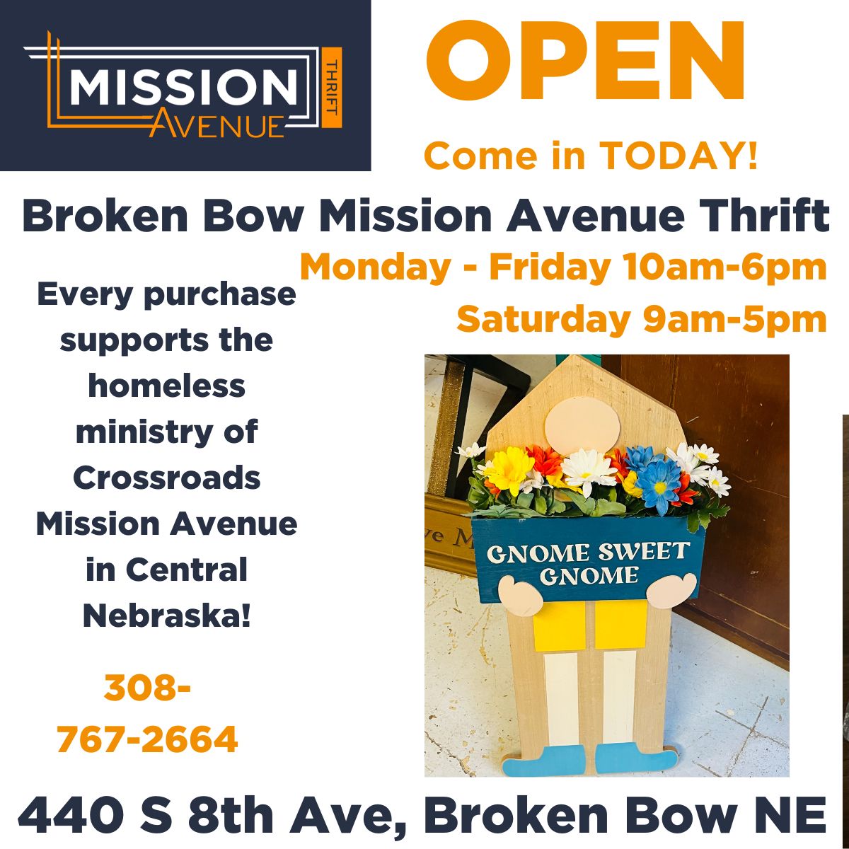 Come in TODAY and see what's NEW at Broken Bow Mission Avenue Thrift! crossroadsmission.com/thrift-stores/ #MissionAvenueThrift #BrokenBowNebraska #Thriftstore #Shoptoday