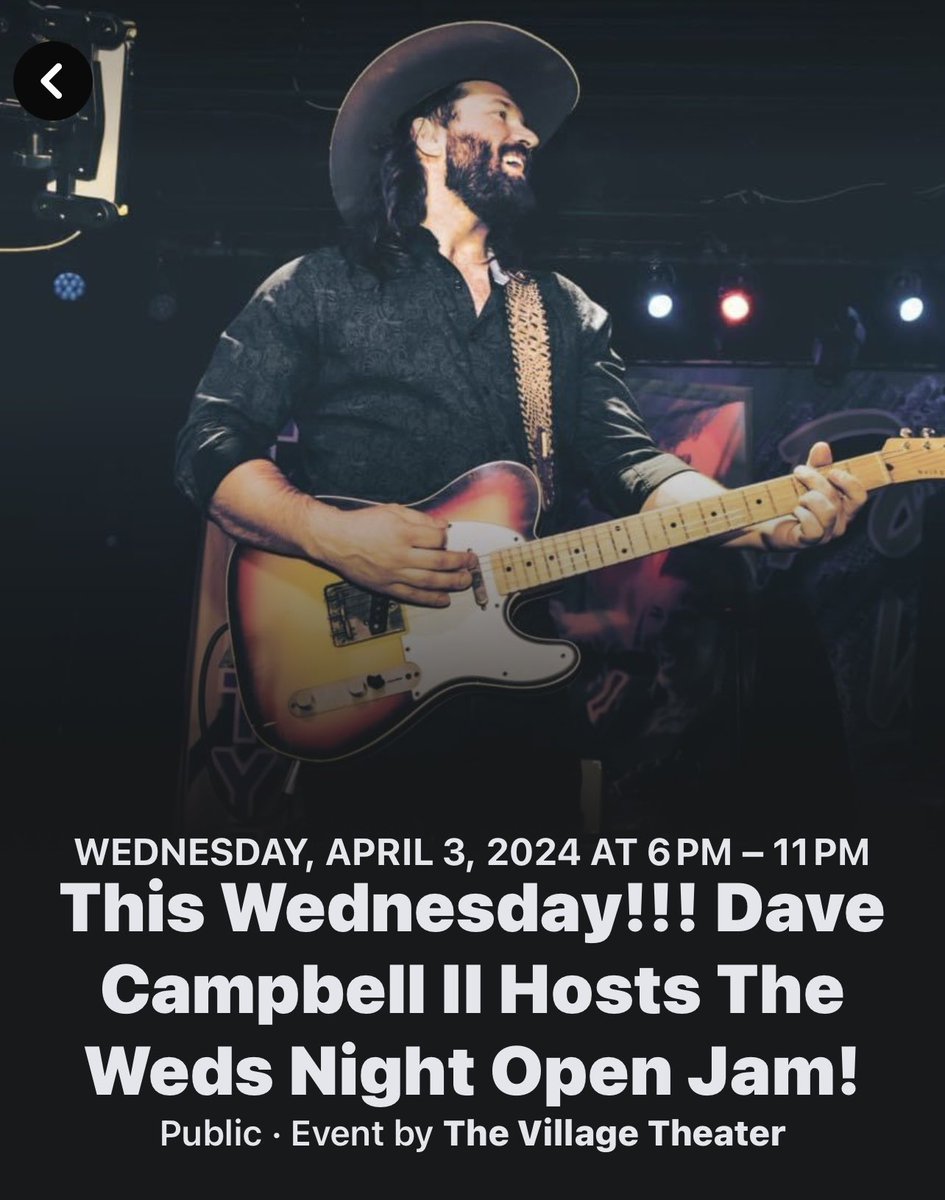 This Wednesday night at THE Village Theater!!