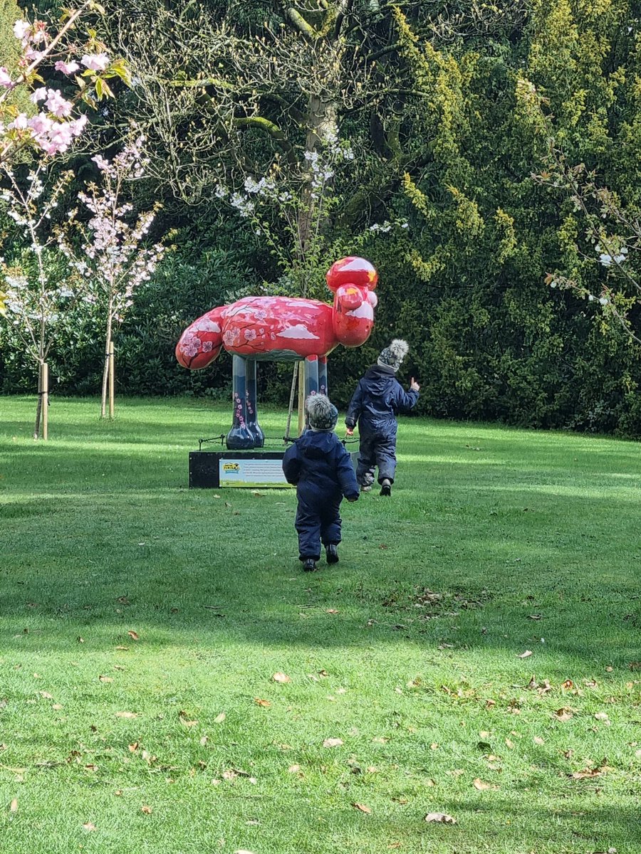Lovely day at @tatton_park today - completing the Shawn the Sheep trail... the boys loved it, got a free creme egg each too!