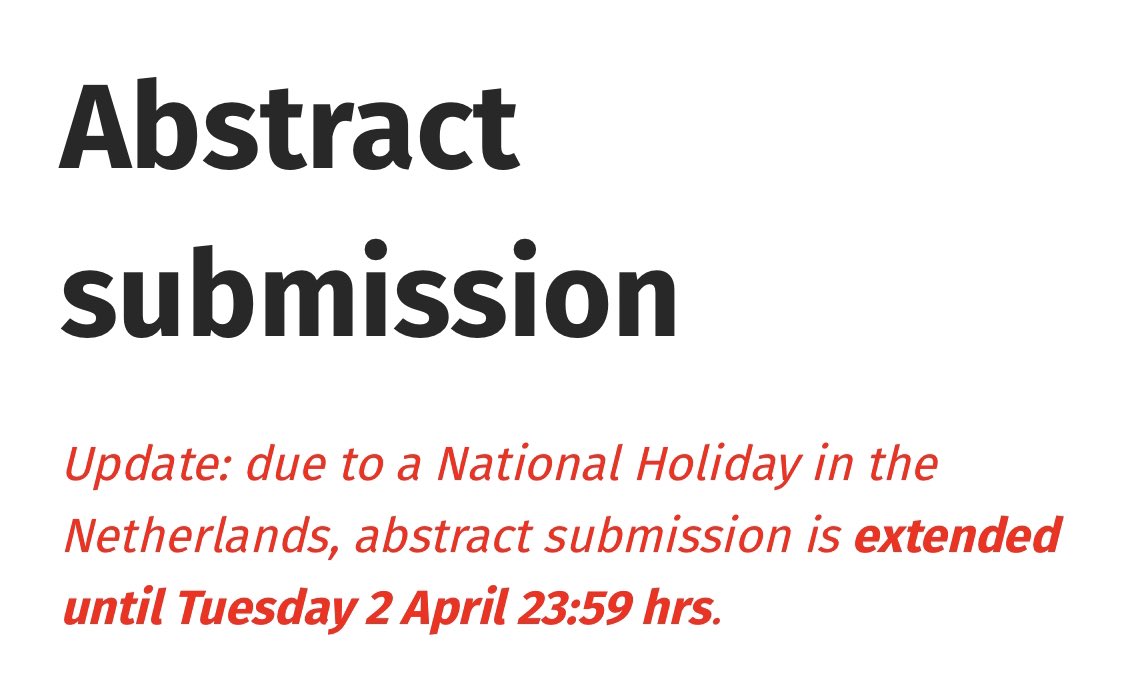 ‼️ABSTRACT DEADLINE EXTENDED‼️
Need some extra time for your abstract? Good news, the deadline got extended with an extra day! #endFTD #ISFTD #ISFTD2024