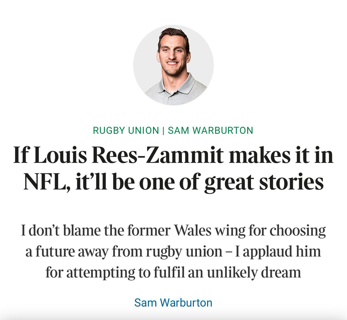 As Steve Jobs once said, “it’s only those crazy enough to think they can change the world, will”. Really admire the mindset, and a great start so far 💥👏 @TimesSport thetimes.co.uk/sport/rugby-un…