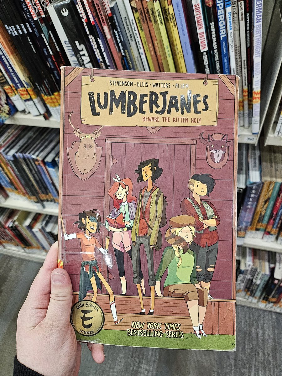 Looking for quick reads to wrap up your Trans Rights Readathon? Check if your local library has copies of ND Stevenson's Lumberjanes graphic novel series! The creator of Nimona has other amazing GN works that you can find!