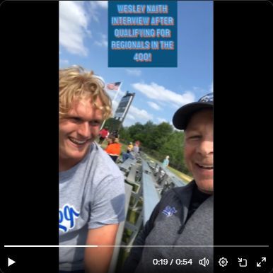 Hit the link to see my interview with @OLHS 400M specialist @wesleynoeth after he qualified for regionals last yr, running the 3rd fastest time in Liberty history (50.27). Wes, Jaxson Eckert, Drew Gaitten all ran together at Liberty and all broke 51 sec. buff.ly/3TXCk0r