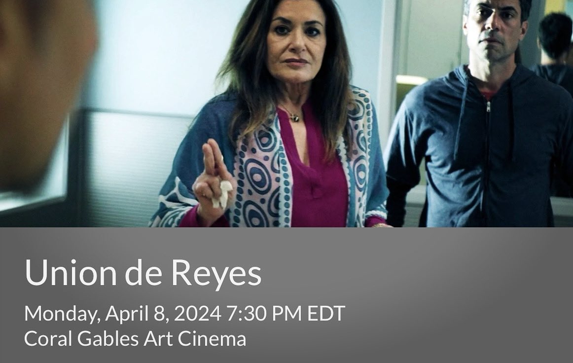 Grateful to announce a 2nd screening for our short, Unión de Reyes, at @MiamiFilmFest. Thank you for the response to our film. We look forward to sharing it with the #305. 2nd Screening: Union de Reyes Monday, April 8, 2024, 7:30 PM EDT Coral Gables Art Cinema Q&A to follow