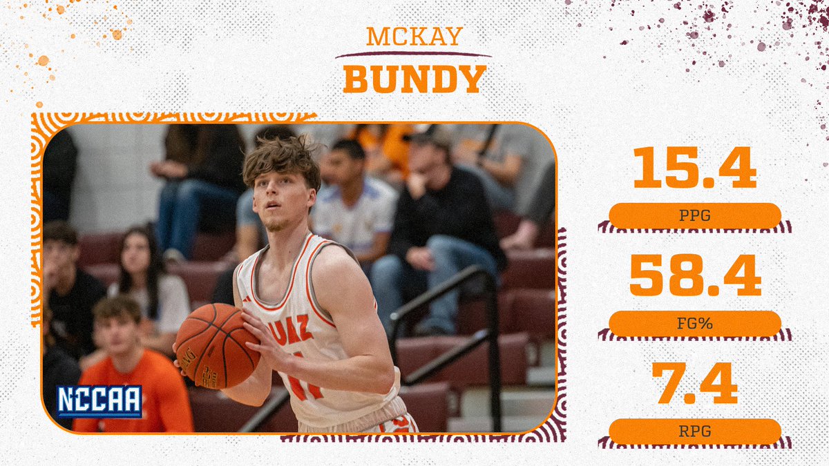MBB | McKay Bundy was named to the @TheNCCAA All-American First Team, the first player in @OUAZMBB to earn a First Team honor. 📰: bit.ly/4ar6XC4 #WeAreOUAZ