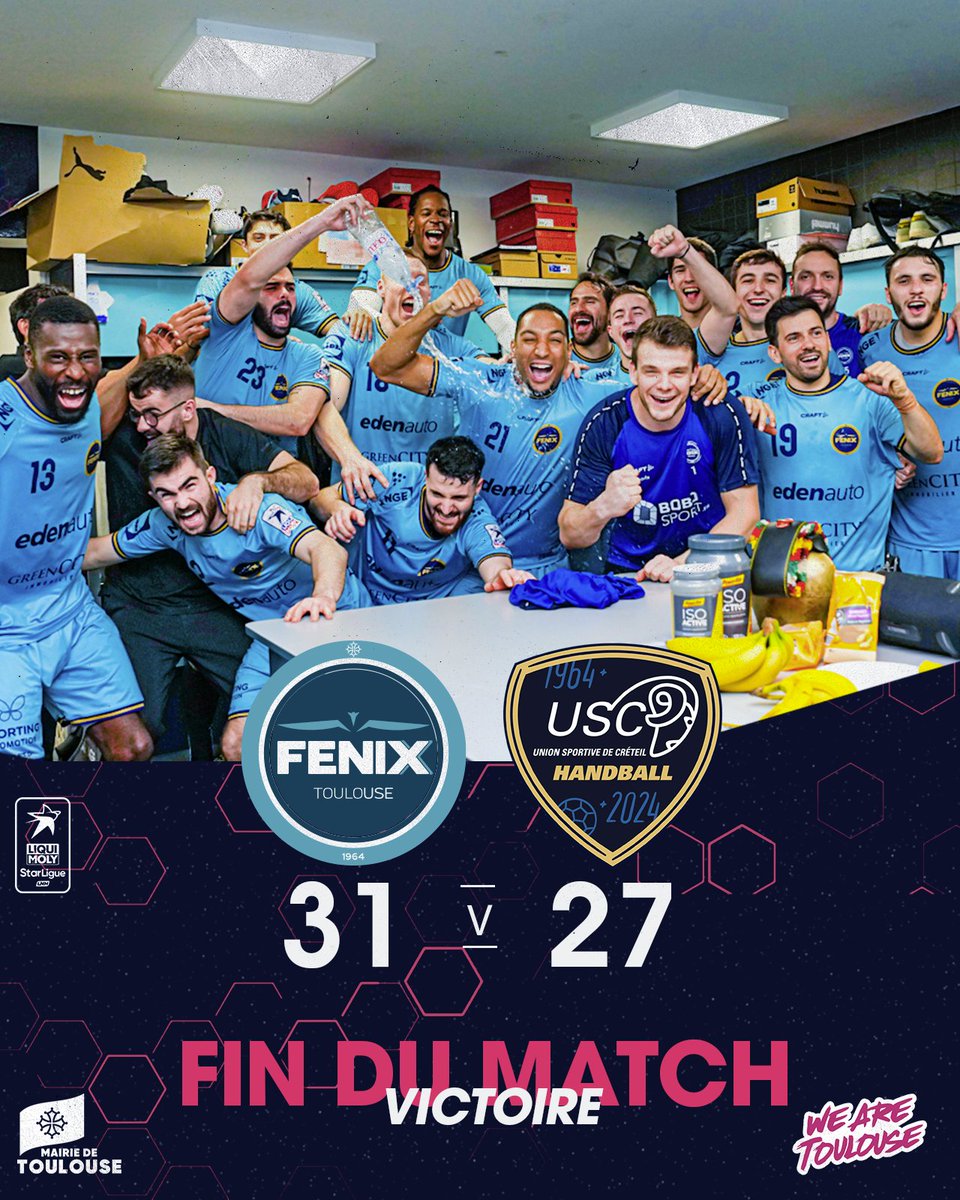 VICTOIRE 😁 Le FENIX s'impose ce soir face à Créteil au Palais 👏 Prochaine rencontre à domicile, le jeudi 11 avril à 20H00 face à Cesson 👉bit.ly/3vu5CeP