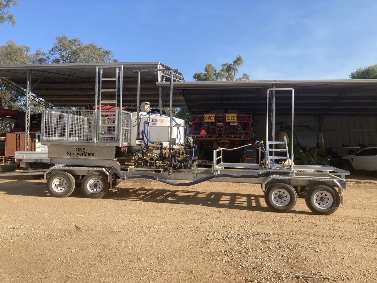 A 2600L SprayMate on a trailer recently delivered to Clark farming Young NSW
