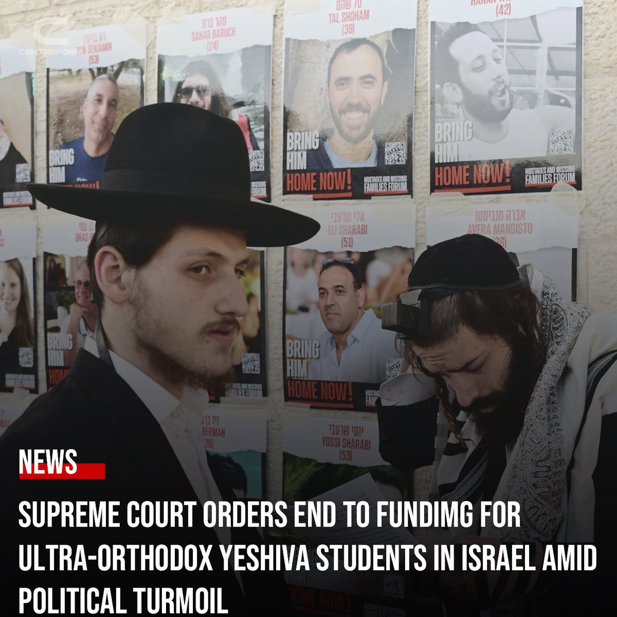 Israel's Supreme Court has made a landmark ruling to halt state funding for ultra-Orthodox yeshiva students who don't serve in the military, a decision that could have significant political repercussions for Prime Minister Benjamin Netanyahu. This move intensifies tensions over
