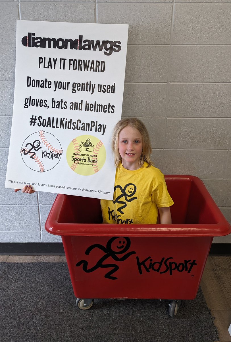 KGW27's tweet photo. Special delivery for @DiamondawgsYYC today..  They will be collecting gently used baseball and softball gear to support @KidSportCalgary and the @FlamesSportBank 

Thanks for teaming up as we work to make it #SoALLKidsCanPlay https://t.co/v7gfHLyB8U