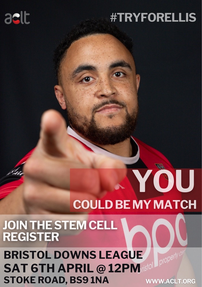 Bristol Downs Football League (@downs_league) on Twitter photo Sat 6 April from noon there'll be a stem cell testing site on the Downs next to the Cafe.
ELLIS JOSEPH from Bristol was recently diagnosed with blood cancer and he needs a stem cell transplant urgently.
Please pop in to see if you can help.
Share me!
<a href="/acltcharity/">ACLT Charity</a>
#tryforellis Sat 6 April from noon there'll be a stem cell testing site on the Downs next to the Cafe.
ELLIS JOSEPH from Bristol was recently diagnosed with blood cancer and he needs a stem cell transplant urgently.
Please pop in to see if you can help.
Share me!
<a href="/acltcharity/">ACLT Charity</a>
#tryforellis