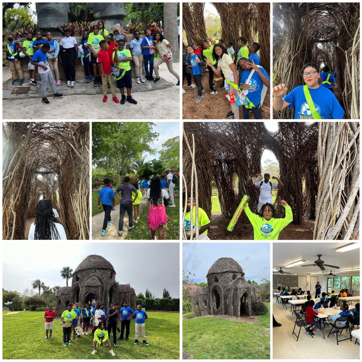 Fifth graders explored the botanical gardens yesterday, discovering the wonders of the Florida ecosystem and how plants benefit our environment! 🌺🌿 #BotanicalGardens #FairgameBenchmarks🌎🌿⁦@Collins077⁩