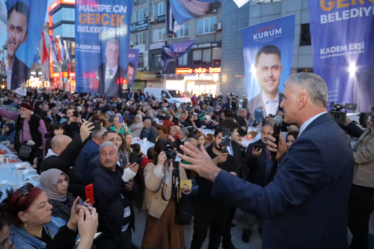 Tüm renklerimizle biriz, beraberiz! Ramazan'ın rahmet ikliminde birlikteyiz. @kademeksi #MaltepeDeğişecek #Yenidenİstanbul 📍 Büyük Maltepe İftarı