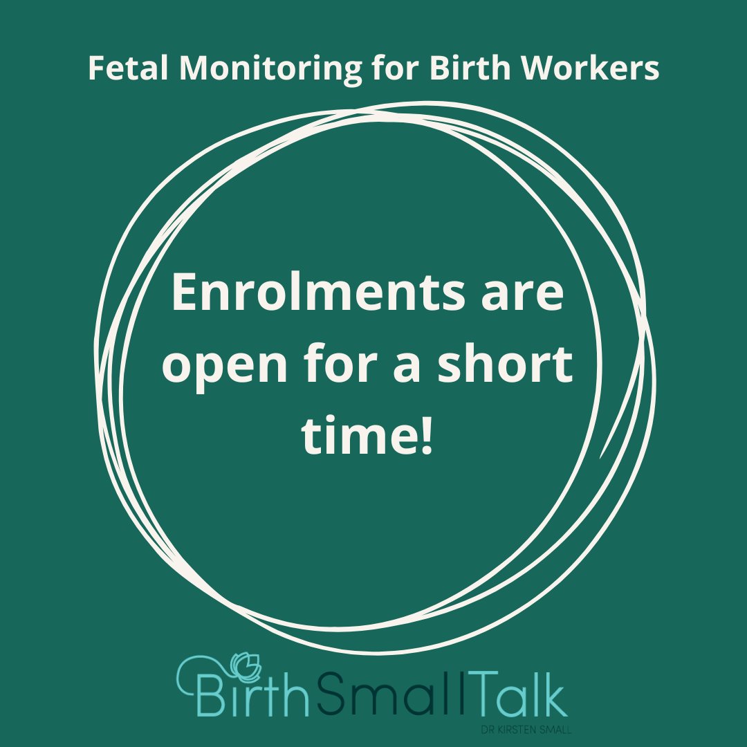 Fetal Monitoring for Birth Workers equips you with knowledge to have confident conversations about fetal monitoring. If you are a doula or childbirth educator this is the course you need. What do previous course participants say? birthsmalltalk.mykajabi.com/fmbw-sales-page