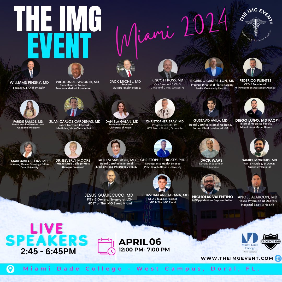 OFFICIAL Line-up of ALL-STARS speakers for #TheIMGeventMiami2024 You can't miss this one-of-a-kind network opportunity! From IMGs to IMGs.!
