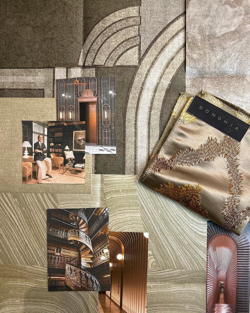 Art Collection: channel the luxurious surfaces of a lavish penthouse. 

Featuring the Metropolis Wallcovering Collection