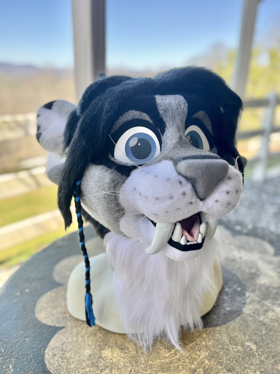 i made this charr five years ago!! she came back for a visit this month to get a touch-up 🐈💙