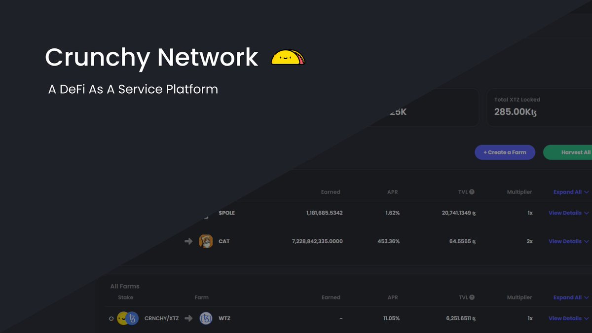 CrunchyTez's tweet image. First, create token
crunchy.network/#/createToken

Then, raise funds
crunchy.network/#/ifo

Then, lock your liquidity
crunchy.network/#/freezers

Then, create a farm
crunchy.network/#/farms

Then, burn back and burn tokens
crunchy.network/#/fire-pit

Do it all with #Crunchy

$CRNCHY #Tezos